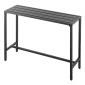VEVOR Τραπέζι Bar Outdoor, 120 x 37,5 cm Τραπέζι Bar Patio, Αδιάβροχο Top & στιβαρό μεταλλικό σκελετό, Ορθογώνιο πάγκο Ύψος Τραπεζαρίες, Έπιπλα εξωτερικού χώρου για Μπαλκόνι, Αυλή, Υδρομασάζ, Δίπλα στην πισίνα, Εσωτερικό