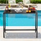 VEVOR Τραπέζι Bar Outdoor, 120 x 37,5 cm Τραπέζι Bar Patio, Αδιάβροχο Top & στιβαρό μεταλλικό σκελετό, Ορθογώνιο πάγκο Ύψος Τραπεζαρίες, Έπιπλα εξωτερικού χώρου για Μπαλκόνι, Αυλή, Υδρομασάζ, Δίπλα στην πισίνα, Εσωτερικό