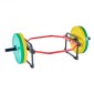 VEVOR Trap Bar Hex Bar, 50mm Hex Barbell, 240 kg Χωρητικότητα, Εξοπλισμός προπόνησης άρσης βαρών και δύναμης, γυμναστήριο στο σπίτι για squats, Deadlifts, πρέσες ώμων, κόκκινο