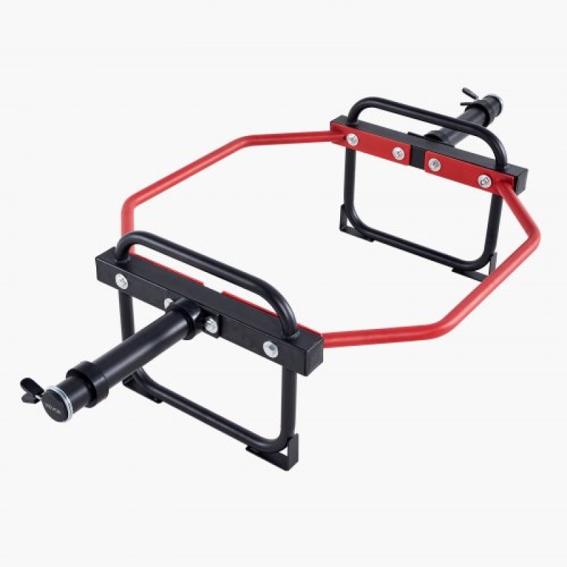VEVOR Trap Bar Hex Bar, 50mm Hex Barbell, 240 kg Χωρητικότητα, Εξοπλισμός προπόνησης άρσης βαρών και δύναμης, γυμναστήριο στο σπίτι για squats, Deadlifts, πρέσες ώμων, κόκκινο