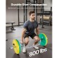 VEVOR Trap Bar Hex Bar, 50mm Hex Barbell, Χωρητικότητα 360 kg Μπάρες ώμου με γωνιώδεις λαβές, εξοπλισμός προπόνησης άρσης βαρών και δύναμης, γυμναστήριο στο σπίτι για squats, Deadlifts, πρέσες ώμων, ασήμι