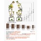 Βάση φυτών VEVOR Indoor with Grow Lights, Φωτιζόμενη ράφι φυτών 7 επιπέδων ύψους 166,5 cm, 2 Pack μεταλλική γωνιακή βάση για φυτά, 3 χρονοδιακόπτη & 10 Brightness, ράφι λουλουδιών σε σχήμα Half-Moon για το σαλόνι