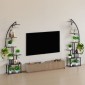 Βάση φυτών VEVOR Indoor with Grow Lights, Φωτιζόμενη ράφι φυτών 7 επιπέδων ύψους 166,5 cm, 2 Pack μεταλλική γωνιακή βάση για φυτά, 3 χρονοδιακόπτη & 10 Brightness, ράφι λουλουδιών σε σχήμα Half-Moon για το σαλόνι