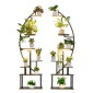Βάση φυτών VEVOR Indoor with Grow Lights, Φωτιζόμενη ράφι φυτών 7 επιπέδων ύψους 166,5 cm, 2 Pack μεταλλική γωνιακή βάση για φυτά, 3 χρονοδιακόπτη & 10 Brightness, ράφι λουλουδιών σε σχήμα Half-Moon για το σαλόνι