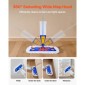 Spray Mop VEVOR, με 3 πλενόμενα μαξιλαράκια για στεγνό και υγρό καθαρισμό δαπέδου και ένα δοχείο νερού 800 ml με δυνατότητα επαναπλήρωσης, υγρή σφουγγαρίστρα σκόνης μικροϊνών & στεγνή σφουγγαρίστρα με στριφτό βαμβάκι, επαγγελματική οικιακή χρήση για π