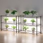 Ράφι φυτών VEVOR DIY με φώτα ανάπτυξης, 180 εκ. ψηλό σταντ φυτών εσωτερικού χώρου με ρόδες, φώτα ανάπτυξης πλήρους φάσματος 192W 5000K, ράφι προβολής μεταλλικών φυτών βαρέως τύπου, θήκη για γλάστρα για σπόρους
