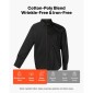 Ανδρικό πουκάμισο με κουμπιά VEVOR, Ανδρικό μακρυμάνικο πουκάμισο χωρίς ζάρες, απαλό ελαστικό ύφασμα με λεπτή εφαρμογή για επαγγελματικά casual ή επίσημα, δουλειά, γάμο, δείπνο, μαύρο