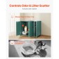 Περίβλημα ρομπότ VEVOR Cat Litter, 105 cm Αυτοκαθαριζόμενο ντουλάπι κουτιού απορριμμάτων, με συρτάρι & αποσπώμενο διαχωριστικό, αυτόματο περίβλημα απορριμμάτων με ενσωματωμένη πρίζα, ταιριάζει στις περισσότερες έξυπνες θήκες απορριμμάτων
