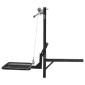 VEVOR Hitch Deer Hoist με πλατφόρμα συστήματος ανύψωσης, χωρητικότητα φορτίου 300 lbs, ανύψωση βαρούλκου παιχνιδιών με δέκτη 2 ιντσών, περιστρεφόμενος άξονας 360 μοιρών και αναδιπλούμενος, κρεμάστρα ελαφιού για κινούμενο παιχνίδι