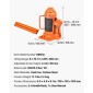 VEVOR Hydraulic Bottle Jack, 12 Ton (26455,5 lbs) Χωρητικότητα, Εύρος ανύψωσης 205-400 mm, βαρέως τύπου συγκολλημένος γρύλος μπουκαλιών για αυτοκίνητο, SUV, Pickup, Auto Repair, House Lift and Agricultural Equipment, Πορτοκαλί