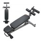 Πάγκος VEVOR Sit Up, Decline Ab Bench με ανάστροφη λαβή, με 4 ρυθμιζόμενες ρυθμίσεις ύψους, Heavy Duty Steel, χωρητικότητα 453 Kg, για προπονήσεις στο σπίτι στο γυμναστήριο, προπόνηση δύναμης, μύες ολόκληρου του σώματος