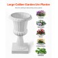 VEVOR Plastic Urn Planters, 40 x 67 cm, 2 Pack Λευκές Κλασικές Γλάστρες Ζαρντινιέρες Μπροστινής Βεράντας, Βάζο εσωτερικού & εξωτερικού χώρου για γάμο, πάρτι, εκδήλωση, σπίτι, σκηνή, κήπο, μπαλκόνι, διακόσμηση βεράντας