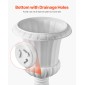 VEVOR Plastic Urn Planters, 40 x 67 cm, 2 Pack Λευκές Κλασικές Γλάστρες Ζαρντινιέρες Μπροστινής Βεράντας, Βάζο εσωτερικού & εξωτερικού χώρου για γάμο, πάρτι, εκδήλωση, σπίτι, σκηνή, κήπο, μπαλκόνι, διακόσμηση βεράντας