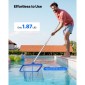VEVOR Pool Pole, 1 έως 3,65 mm Telescoping Swimming Pool Cleaning Pole, Professional ρυθμιζόμενο τηλεσκοπικό κοντάρι με πόλο επέκτασης, ραβδί καθαρισμού βαρέως τύπου για δίχτυ, τσουγκράνα, βούρτσα, κεφαλή ηλεκτρικής σκούπας