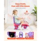 VEVOR Ride On Toddler Push Car, Push Car για νήπια 19 έως 36 μηνών, Kids Ride On Toy with Horn & Music, Χωρητικότητα φόρτωσης 22 kg, Αποθηκευτικός χώρος κάτω από το κάθισμα, Πεζοπορία από τα πόδια μέχρι το πάτωμα για νήπια αγόρια κορίτσια, ροζ