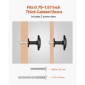 Πόμολα ντουλαπιών VEVOR, 30 Pack, 31 mm συρτάρια από μαύρο κράμα ψευδαργύρου, συρτάρια και λαβές πορτών από κράμα ψευδαργύρου, λαβές κομοδίνας μασίφ πόμολα κουζίνας με μανιτάρια, εξοπλισμός ντουλαπιών με βίδες για ντουλάπια και συρτάρια μπάνιου