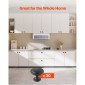Πόμολα ντουλαπιών VEVOR, 30 Pack, 31 mm συρτάρια από μαύρο κράμα ψευδαργύρου, συρτάρια και λαβές πορτών από κράμα ψευδαργύρου, λαβές κομοδίνας μασίφ πόμολα κουζίνας με μανιτάρια, εξοπλισμός ντουλαπιών με βίδες για ντουλάπια και συρτάρια μπάνιου