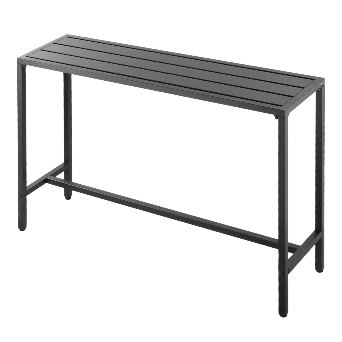 VEVOR Τραπέζι Bar εξωτερικού χώρου, 140 x 37,5 cm Τραπέζι Bar Patio, Αδιάβροχο επάνω & στιβαρό μεταλλικό πλαίσιο, τραπέζια τραπεζαρίας ορθογώνιου πάγκου, έπιπλα εξωτερικού χώρου για μπαλκόνι, αυλή, υδρομασάζ, δίπλα στην πισίνα, εσωτερικό