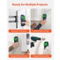 Σαρωτής τοίχου VEVOR Stud Finder, 5 σε 1, Ηλεκτρονικός ανιχνευτής τοίχου με έξυπνο αισθητήρα, οθόνη LCD υψηλής ευκρίνειας και ηχητικός συναγερμός, για το κέντρο και την άκρη του μετάλλου, καλώδιο AC, δοκοί, σωλήνες, μπλε