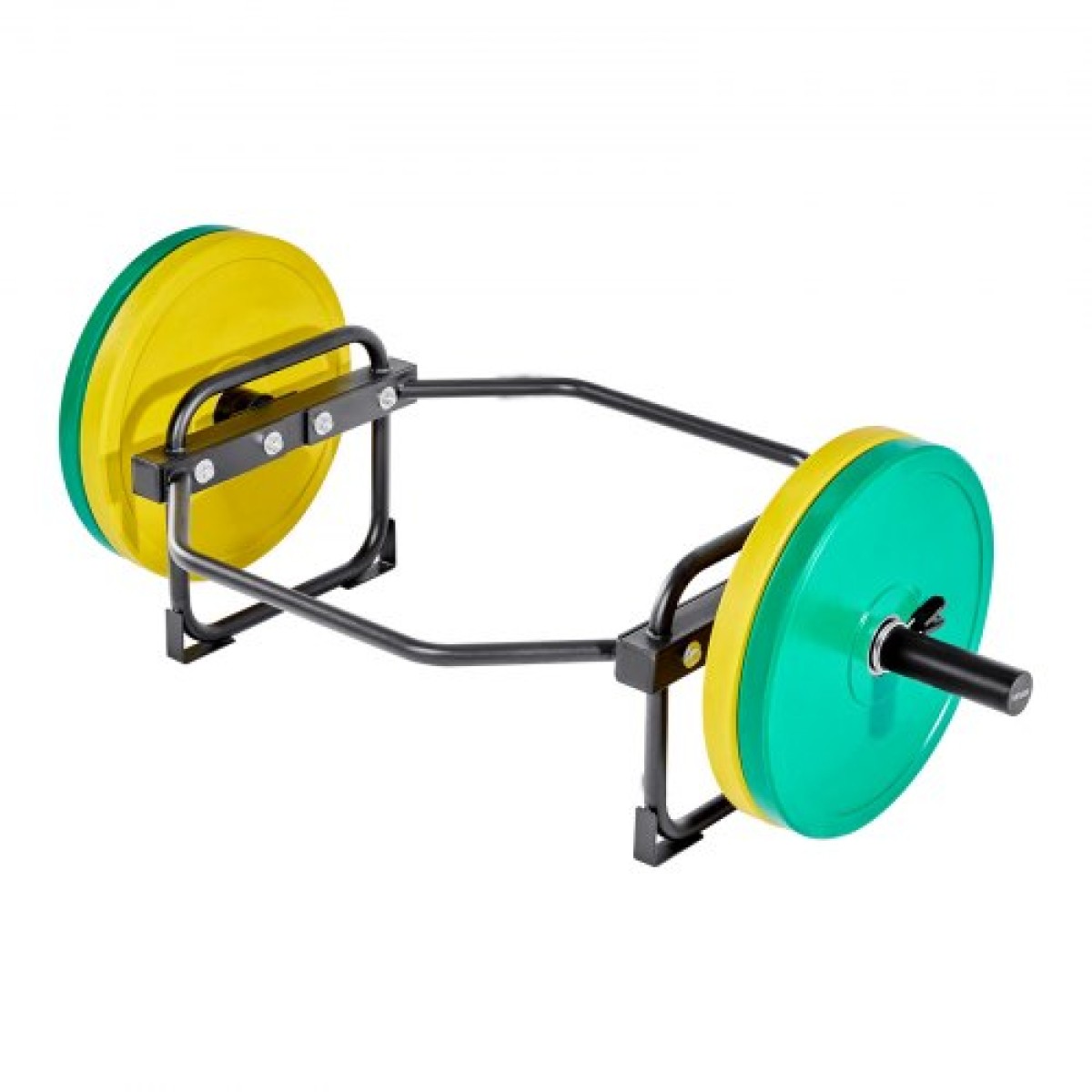 VEVOR Trap Bar Hex Bar, 50mm Hex Barbell, 240 kg Χωρητικότητα, Εξοπλισμός προπόνησης άρσης βαρών και δύναμης, γυμναστήριο στο σπίτι για squats, Deadlifts, πρέσες ώμων, μαύρο