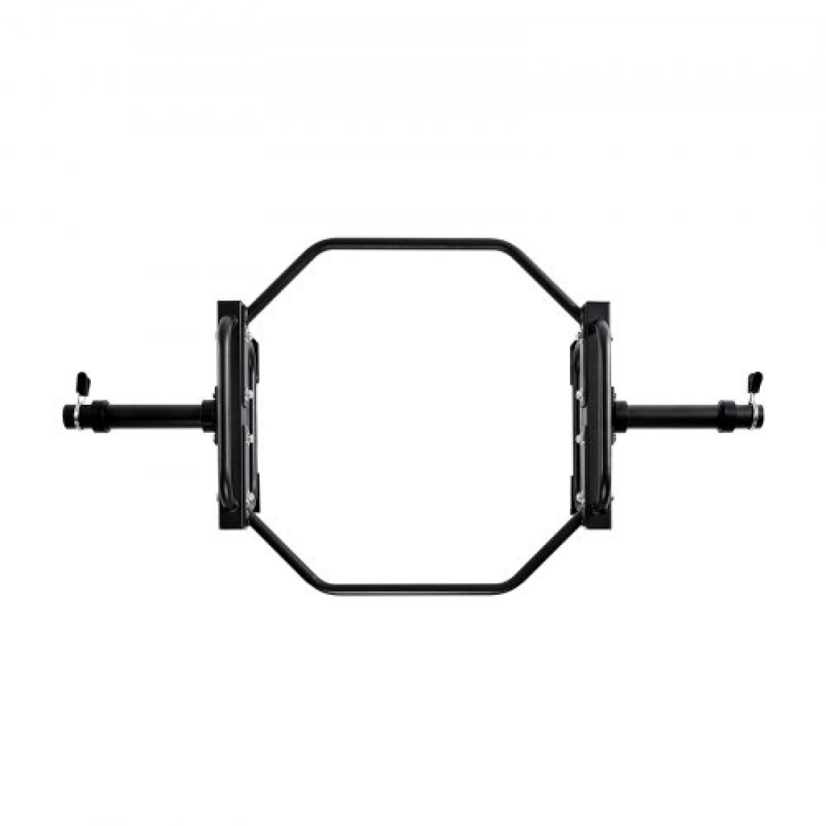 VEVOR Trap Bar Hex Bar, 50mm Hex Barbell, 240 kg Χωρητικότητα, Εξοπλισμός προπόνησης άρσης βαρών και δύναμης, γυμναστήριο στο σπίτι για squats, Deadlifts, πρέσες ώμων, μαύρο