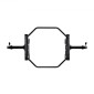 VEVOR Trap Bar Hex Bar, 50mm Hex Barbell, 240 kg Χωρητικότητα, Εξοπλισμός προπόνησης άρσης βαρών και δύναμης, γυμναστήριο στο σπίτι για squats, Deadlifts, πρέσες ώμων, μαύρο