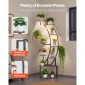 Βάση φυτών VEVOR Indoor with Grow Lights, Φωτιζόμενη ράφι φυτών 9 επιπέδων ύψους 160 cm, μεταλλική γωνιακή βάση για φυτά, 3 χρονοδιακόπτη & 10 φωτεινότητα, καμπύλη σχάρα προβολής λουλουδιών για διακόσμηση μπαλκονιού σαλονιού
