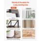Βάση φυτών VEVOR Indoor with Grow Lights, Φωτιζόμενη ράφι φυτών 9 επιπέδων ύψους 160 cm, μεταλλική γωνιακή βάση για φυτά, 3 χρονοδιακόπτη & 10 φωτεινότητα, καμπύλη σχάρα προβολής λουλουδιών για διακόσμηση μπαλκονιού σαλονιού