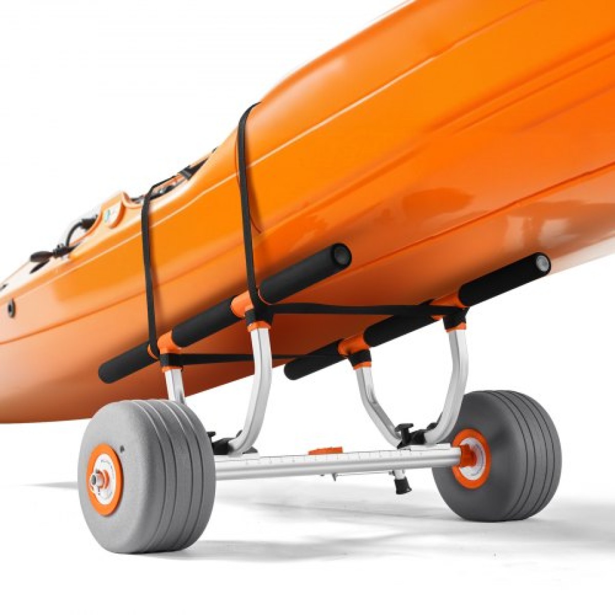 Καρότσι VEVOR Kayak, χωρητικότητα 158,8 κιλών, Καρότσι Kayak με φουσκωτά ελαστικά PU 30,5 cm & 2 ιμάντες, συναρμολογείται & αποσυναρμολογείται μέσα σε δευτερόλεπτα, καροτσάκι Paddle Board για μεταφορά καγιάκ και κανό