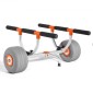 Καρότσι VEVOR Kayak, χωρητικότητα 158,8 κιλών, Καρότσι Kayak με φουσκωτά ελαστικά PU 30,5 cm & 2 ιμάντες, συναρμολογείται & αποσυναρμολογείται μέσα σε δευτερόλεπτα, καροτσάκι Paddle Board για μεταφορά καγιάκ και κανό
