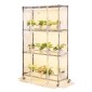 Θερμοκήπιο εσωτερικού χώρου VEVOR με Grow Light, Βάση φυτών 4 επιπέδων ύψους 150 cm με διαφανές κάλυμμα, χρονοδιακόπτη & υγρόμετρο, φώτα ανάπτυξης πλήρους φάσματος 180W, θήκη ραφιών για φυτά εσωτερικού χώρου με μεταλλικό φωτισμό