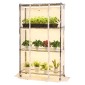 Θερμοκήπιο εσωτερικού χώρου VEVOR με Grow Light, Βάση φυτών 4 επιπέδων ύψους 150 cm με διαφανές κάλυμμα, χρονοδιακόπτη & υγρόμετρο, φώτα ανάπτυξης πλήρους φάσματος 180W, θήκη ραφιών για φυτά εσωτερικού χώρου με μεταλλικό φωτισμό