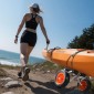 Καρότσι VEVOR Kayak, χωρητικότητα 90 κιλών, Αναδιπλούμενο καρότσι καγιάκ με ελαστικά 25,4 cm από μασίφ καουτσούκ & 1 ιμάντα καστάνιας, καρότσι Paddle Board για μεταφορά καγιάκ, κανό, κουπιά, πατάκια πλωτήρα, Jon Boats