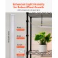 Ράφι φυτών VEVOR με Grow Light, Βάση φυτών εσωτερικού χώρου 4 επιπέδων, ράφι προβολής φυτών ύψους 150 cm με ρόδες, 90W 3χρωμα φώτα πλήρους φάσματος ανάπτυξης, μεταλλική θήκη για γλάστρα βαρέως τύπου για εκκίνηση σπόρων