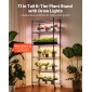 Ράφι φυτών VEVOR με Grow Light, Βάση φυτών εσωτερικού χώρου 6 επιπέδων, ράφι προβολής φυτών ύψους 180 cm με ρόδες & χρονοδιακόπτη 4/9/14 ωρών, φώτα ανάπτυξης πλήρους φάσματος 150 W 3 χρωμάτων, θήκη για γλάστρα για σπόρους