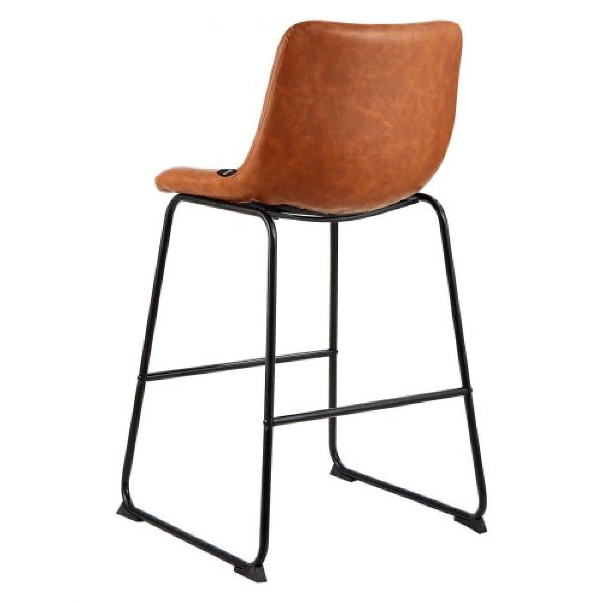 Σετ σκαμπό μπαρ VEVOR 4, 65cm σκαμπό πάγκου ύψους 65cm, μοντέρνο PU δερμάτινο πάγκο σκαμπό με πλάτη, μεταλλικά πόδια, καρέκλα μπαρ Easy Assembly χωρίς χέρια, Island Barstool για κουζίνα, τραπεζαρία, καφέ