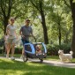 Ρυμουλκούμενο ποδηλάτου VEVOR Dog, Υποστηρίζει έως και 40 κιλά, 2 σε 1 καρότσι κατοικίδιων κατοικίδιων, καρότσι ποδηλάτου για μικρούς και μεγάλους σκύλους, Εύκολο πτυσσόμενο πλαίσιο με τροχό γρήγορης απελευθέρωσης, Universal ζευκτήρας ποδηλάτου, εσωτερικό