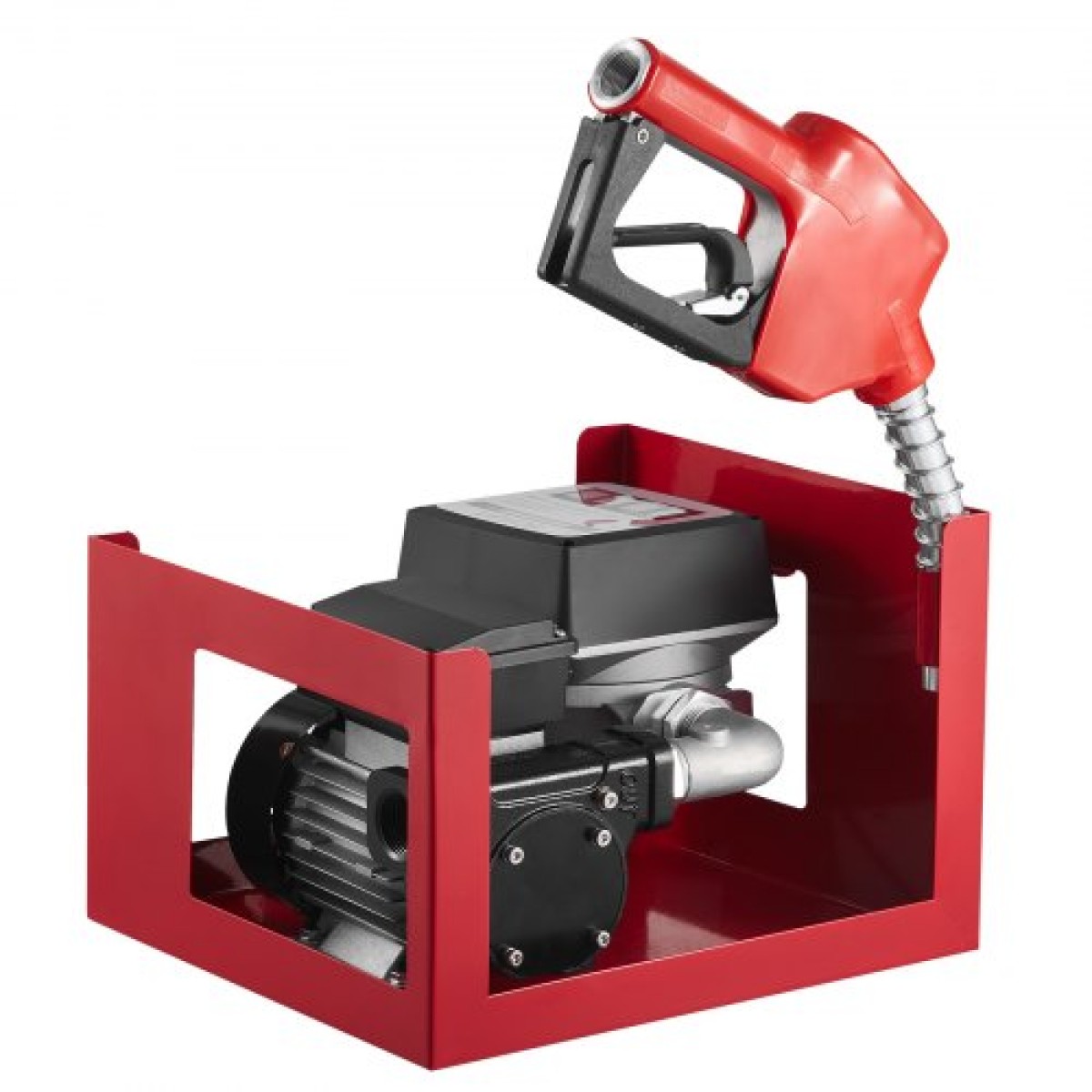 Αντλία μεταφοράς καυσίμου VEVOR 230V, 16 GPM 60 L/min, AC Electric Oil Transfer Pump for Diesel Kerosene Biodiesel, with Meter, Auto Fuel Nozzle & 2 Holes, 45 ft/13,7 m Lift, για οχήματα, εργοτάξια