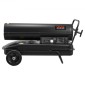 VEVOR 50kW Forced Air Kerosene Heater Diesel, Φορητός θερμαντήρας χώρου Torpedo με ρόδες & ρυθμιζόμενη θερμοκρασία, Τύπος φυσητήρων για εργοτάξιο/Γκαράζ/Αποθήκη/Κατασκευή εργαστηρίου /Εξωτερική θέρμανση,Μαύρο