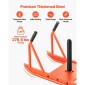 VEVOR Weight Sled, Steel Power Sled, Fitness Strength Training Sleds for Athletic Exercise Improvement Speed, Workout Fitness Equipment with Handle, Συμβατό με πλάκες βάρους 25/51 mm, Πορτοκαλί