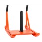 VEVOR Weight Sled, Steel Power Sled, Fitness Strength Training Sleds for Athletic Exercise Improvement Speed, Workout Fitness Equipment with Handle, Συμβατό με πλάκες βάρους 25/51 mm, Πορτοκαλί