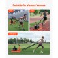 VEVOR Weight Sled, Steel Power Sled, Fitness Strength Training Sleds for Athletic Exercise Improvement Speed, Workout Fitness Equipment with Handle, Συμβατό με πλάκες βάρους 25/51 mm, Πορτοκαλί