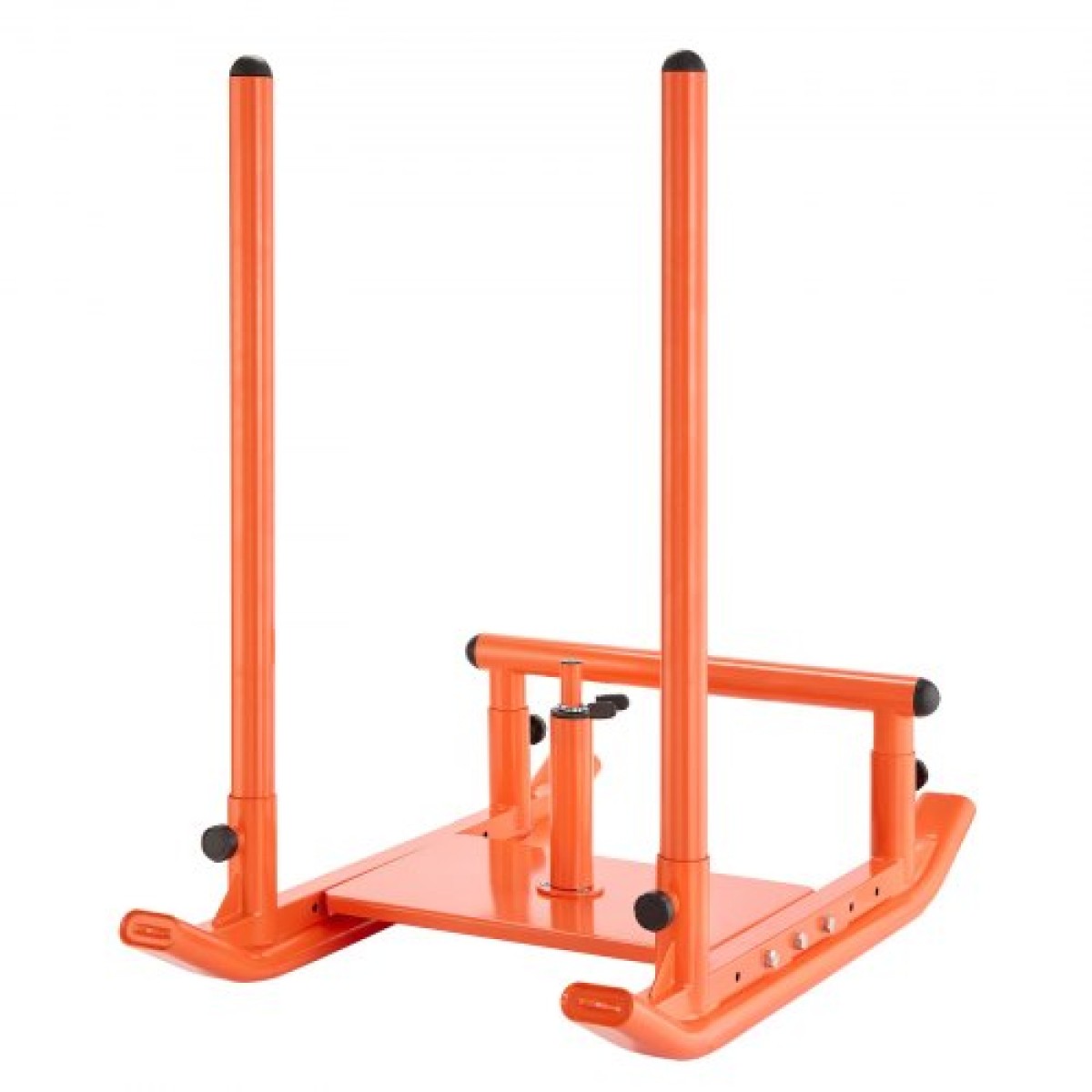 VEVOR Weight Sled, Steel Power Sled, Fitness Strength Training Sleds for Athletic Exercise Improvement Speed, Workout Fitness Equipment with Handle, Συμβατό με πλάκες βάρους 25/51 mm, Πορτοκαλί