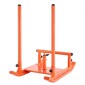 VEVOR Weight Sled, Steel Power Sled, Fitness Strength Training Sleds for Athletic Exercise Improvement Speed, Workout Fitness Equipment with Handle, Συμβατό με πλάκες βάρους 25/51 mm, Πορτοκαλί