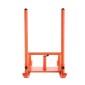 VEVOR Weight Sled, Steel Power Sled, Fitness Strength Training Sleds for Athletic Exercise Improvement Speed, Workout Fitness Equipment with Handle, Συμβατό με πλάκες βάρους 25/51 mm, Πορτοκαλί