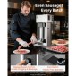 VEVOR Electric Sausage Stuffer, 22 LBS / 10 L Vertical Meat Stuffer, Stepless Speed ​​Control and Foot Pedal, Inox Heavy Duty Γεμιστικό Λουκάνικου με 4 Σωλήνες Γέμισης, για Εμπορική & οικιακή χρήση