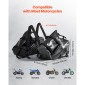 Τσάντες σέλας VEVOR μοτοσικλέτας, 28 L (14 L x 2) Πλαϊνές τσάντες σέλας μεγάλης χωρητικότητας συμβατές με τις περισσότερες μοτοσυκλέτες, Αδιάβροχη εξωτερική αθλητική μοτοσικλέτα αποθήκευσης αποσκευών τσάντα ώμου με ιμάντα κάτω, μαύρο