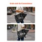 Τσάντες σέλας VEVOR μοτοσικλέτας, 28 L (14 L x 2) Πλαϊνές τσάντες σέλας μεγάλης χωρητικότητας συμβατές με τις περισσότερες μοτοσυκλέτες, Αδιάβροχη εξωτερική αθλητική μοτοσικλέτα αποθήκευσης αποσκευών τσάντα ώμου με ιμάντα κάτω, μαύρο