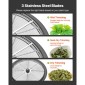Κόψιμο φύλλων VEVOR Bud Leaf, 420 mm Χειροκίνητο κουρευτικό μπουμπουκιού, με αιχμηρές λεπίδες από ανοξείδωτο χάλυβα, οπτική κοπή, υγρή και ξηρή υδροπονική μηχανή κοπής, περιστρεφόμενη περιστροφή για φυτά Φύλλα Μπουμπούκια Λουλούδια