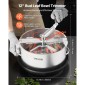 VEVOR Manual Bud Leaf Trimmer, 300mm Reaper Bowl Bud Trimmer με λεπίδες από ανοξείδωτο χάλυβα, οπτική κοπή, υγρή και ξηρή υδροπονική μηχανή κοπής με δίσκο, περιστρεφόμενη περιστροφή για λουλούδια φυτών